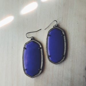 Kendra Scott Purple Dangle Earrings